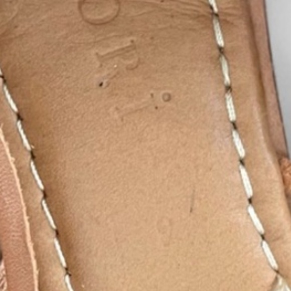 Stori Woven Habanna Leather Huarache Sandals Camel Tan US 9, fits like 10-10.5 - Picture 5 of 8